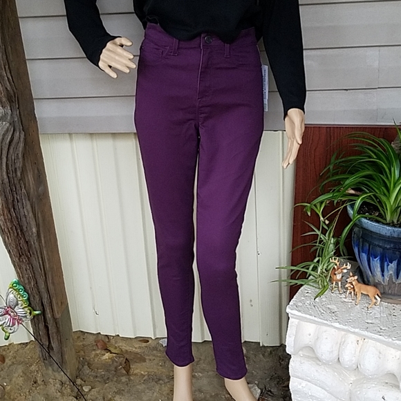 purple jeggings
